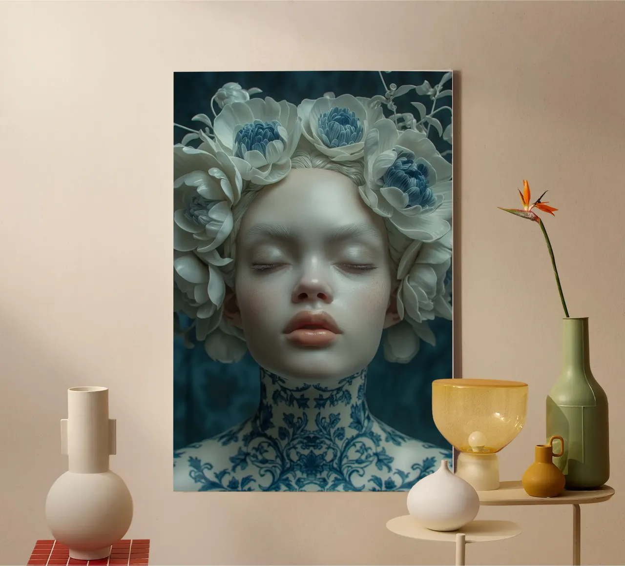 Muurkunst van Imagine canvas met Baklijst van Imagine