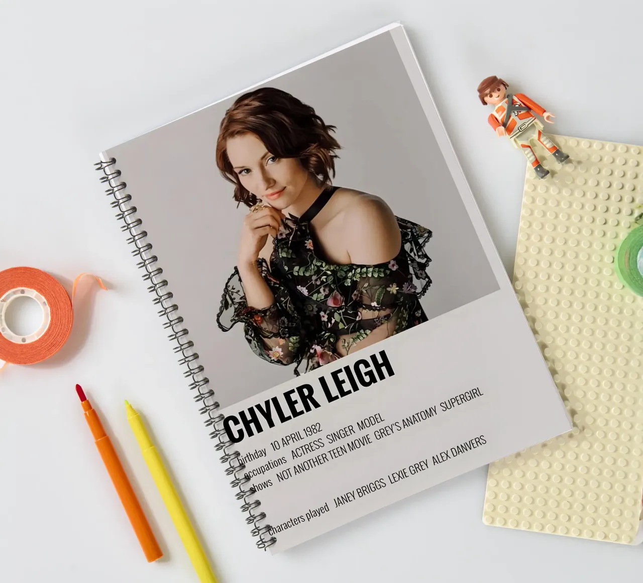 CHYLER LEIGH diario ad anelli da MVFminimalist