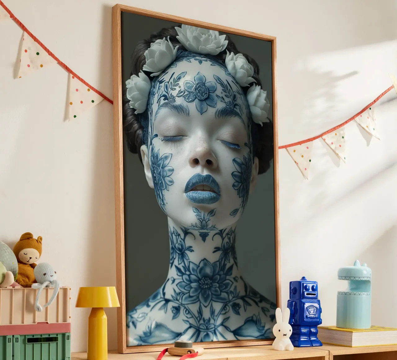 Muurkunst van Imagine canvas met Baklijst van Imagine