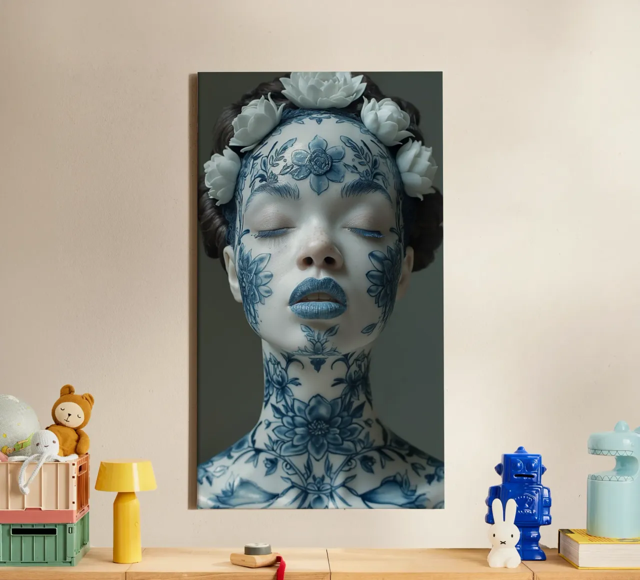 Muurkunst van Imagine canvas met Baklijst van Imagine