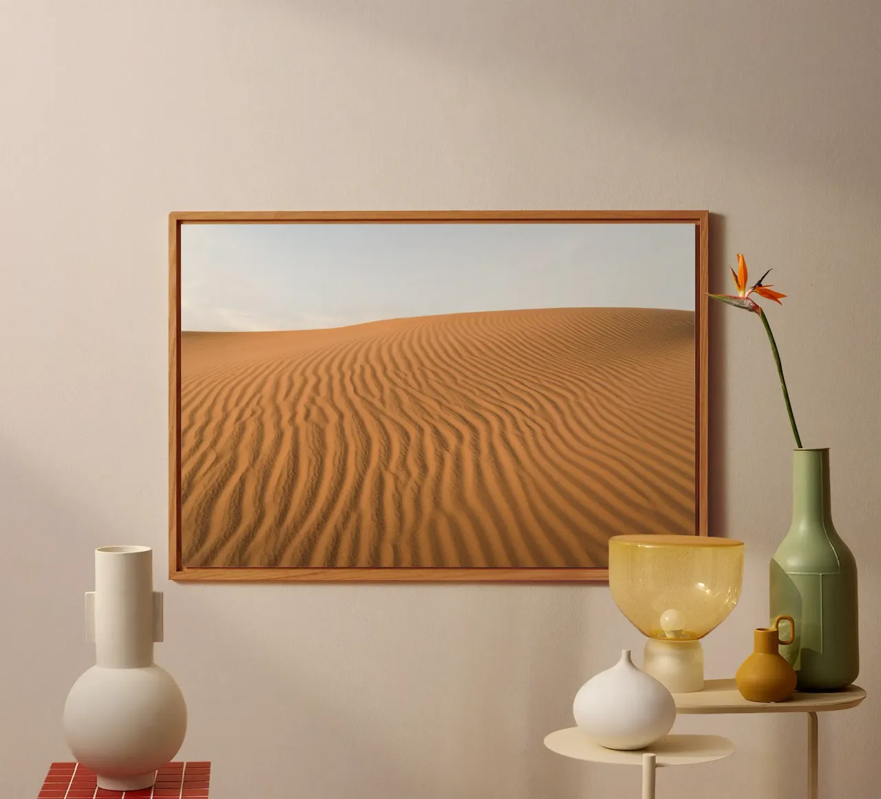 Sand dune in the Sahara desert alluminio dibond da photolovers