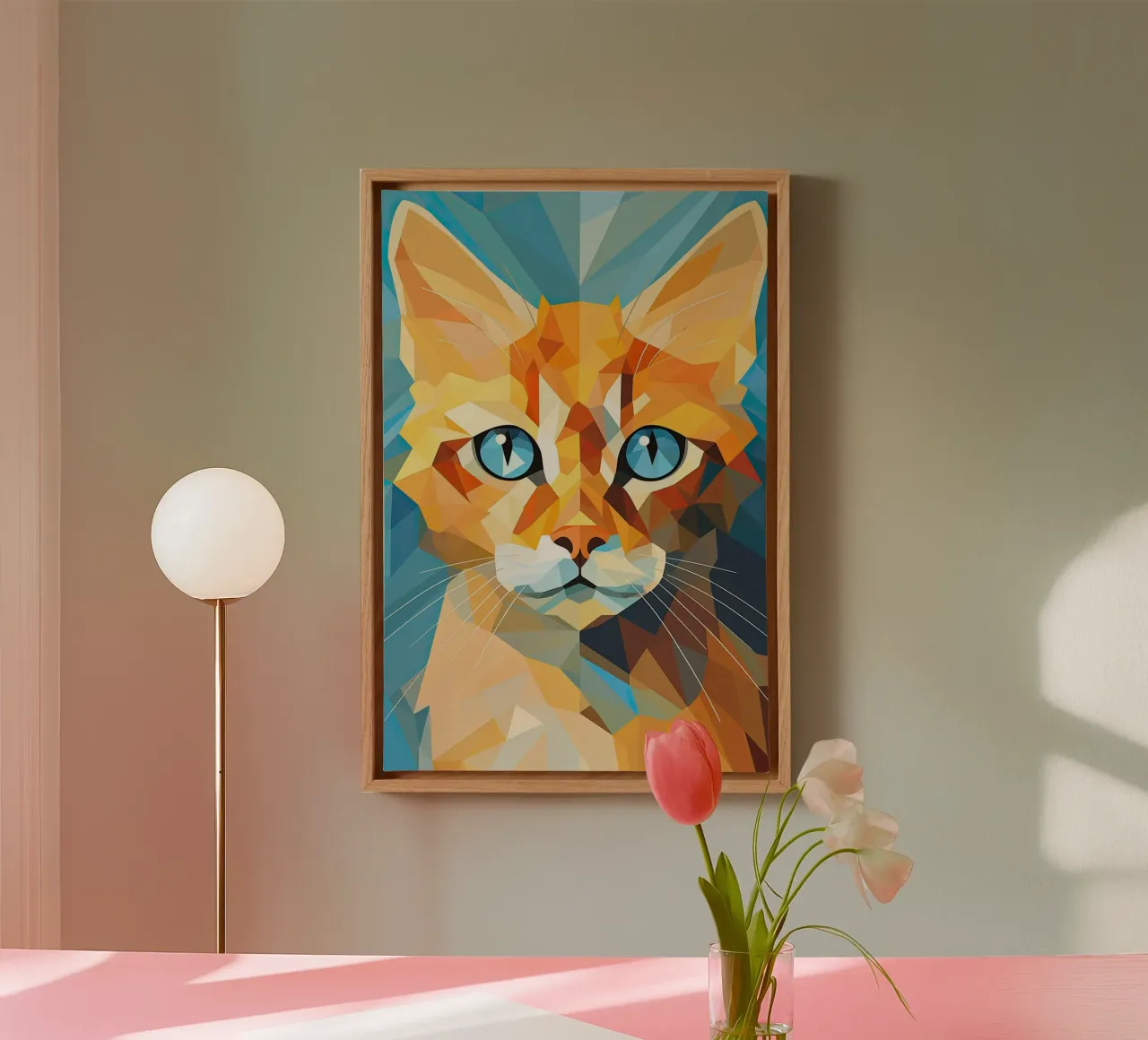 Muurkunst van Imagine canvas met Baklijst van Imagine