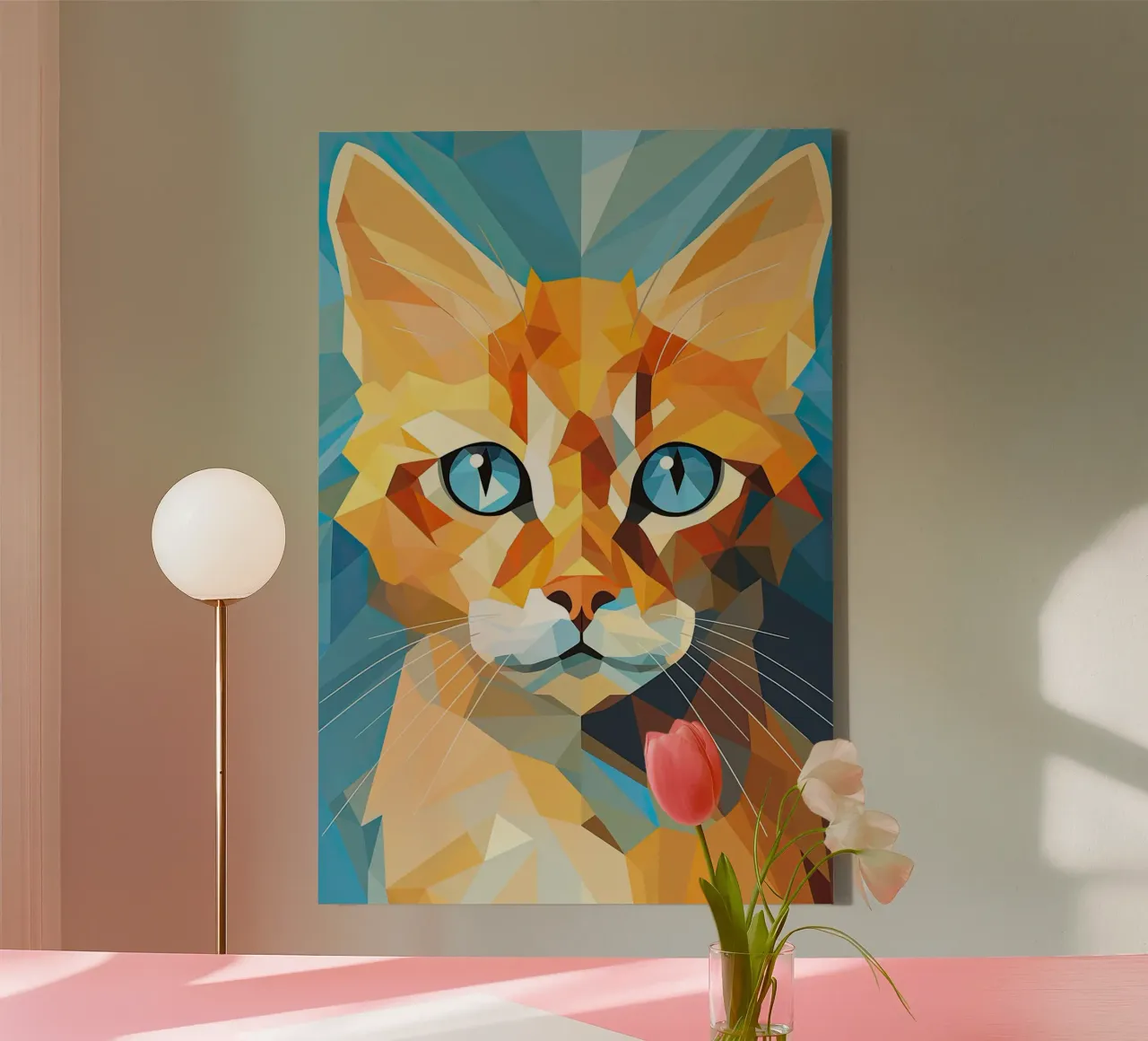 Muurkunst van Imagine canvas met Baklijst van Imagine