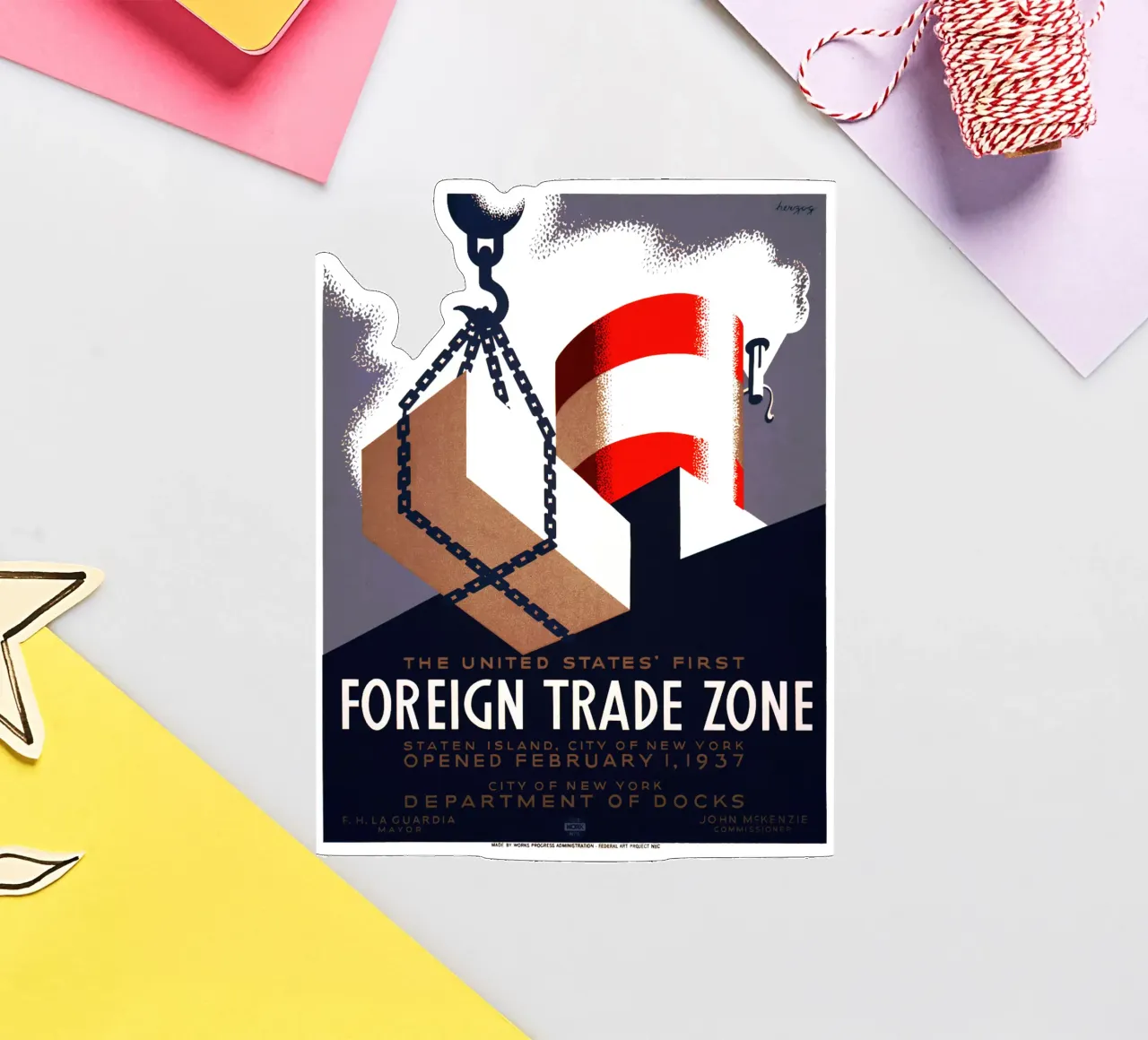 Harry Herzog First foreign trade zone sticker by Danielshop