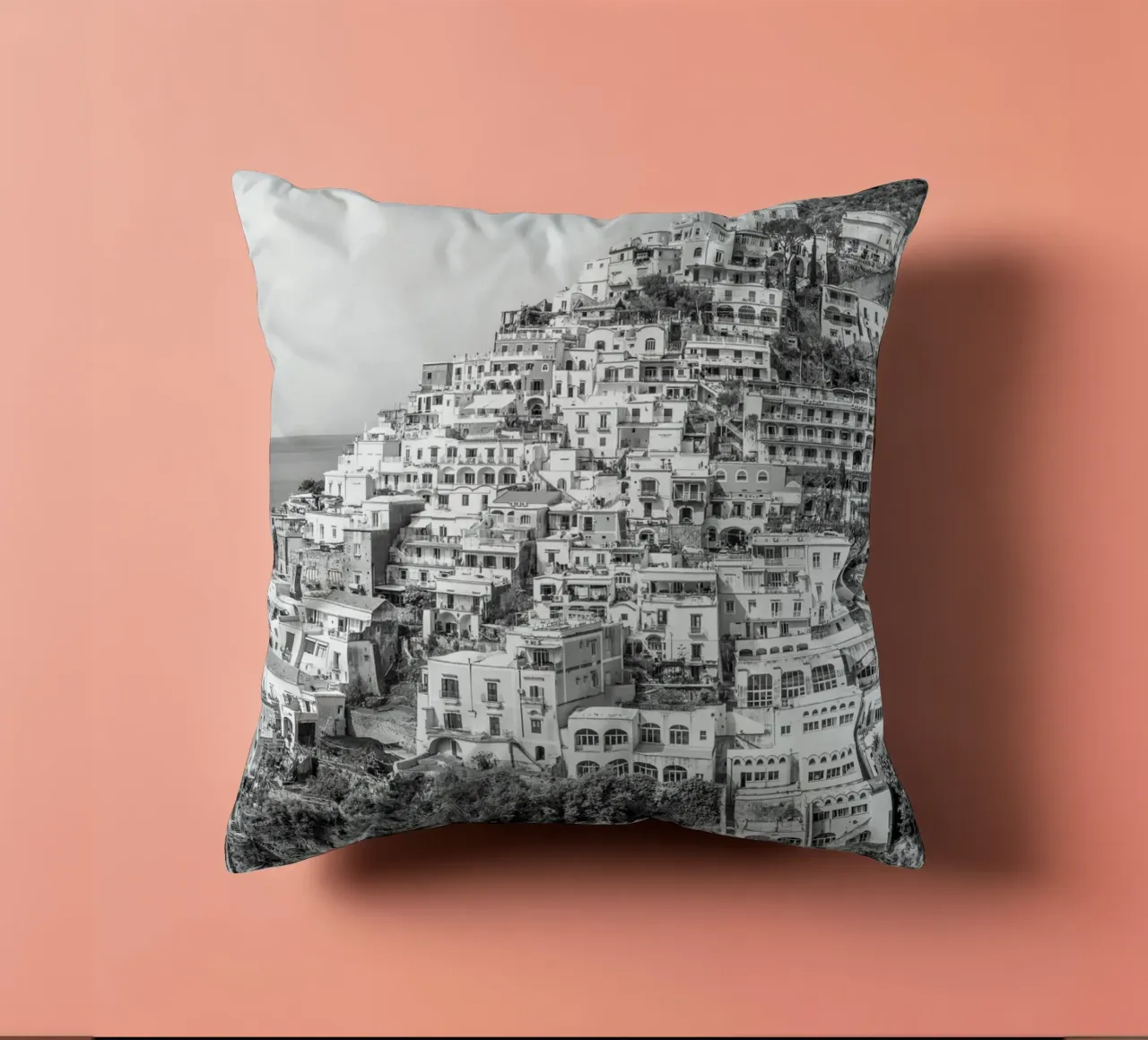 View on Positano cuscino da photolovers