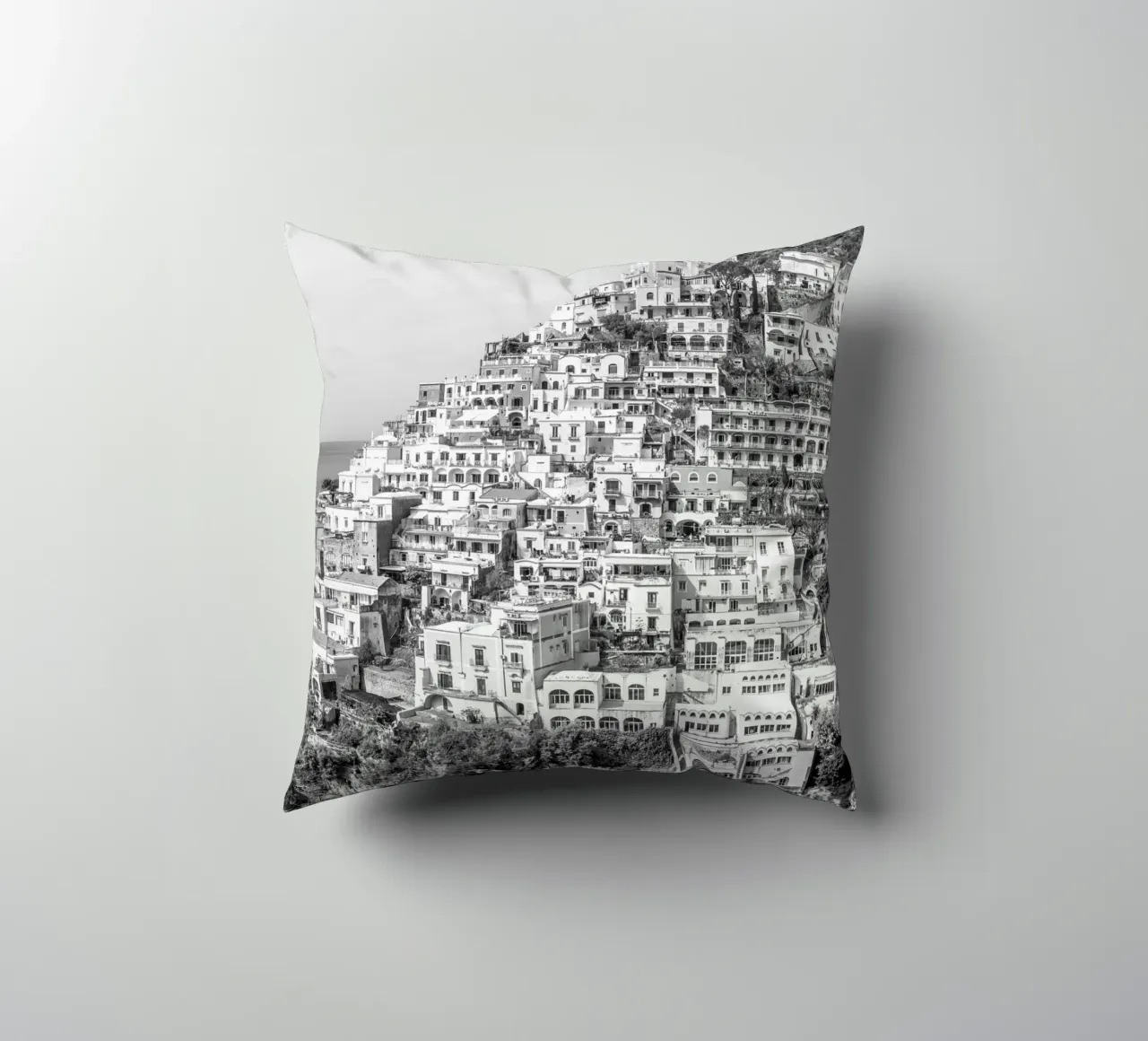 View on Positano cuscino da photolovers