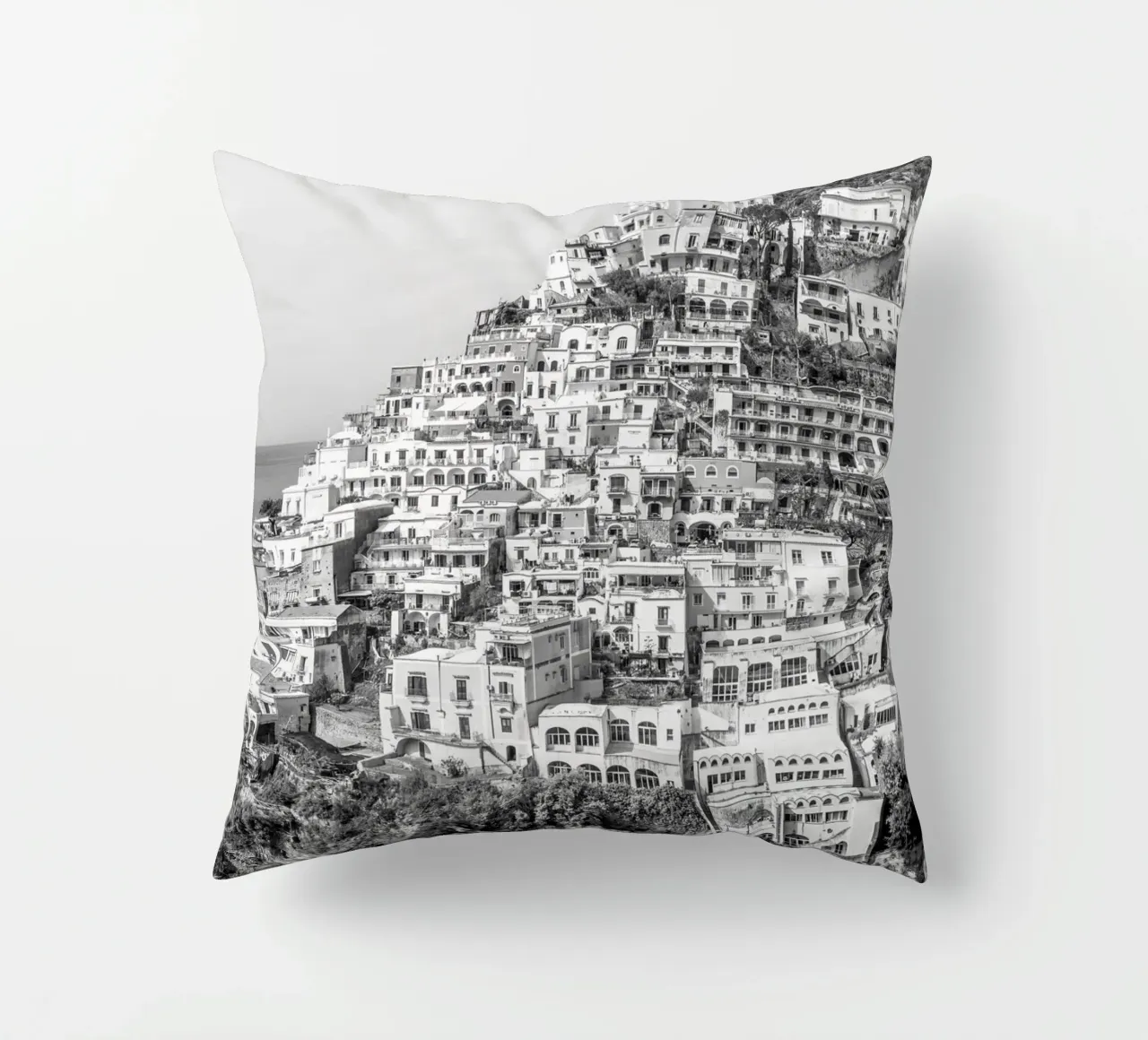 View on Positano cuscino da photolovers