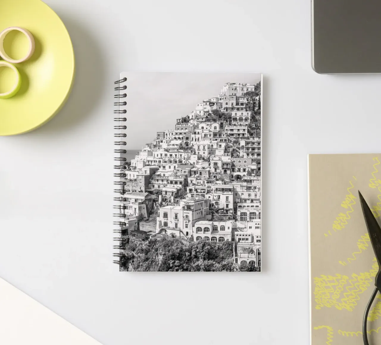 View on Positano spiral notebook by photolovers
