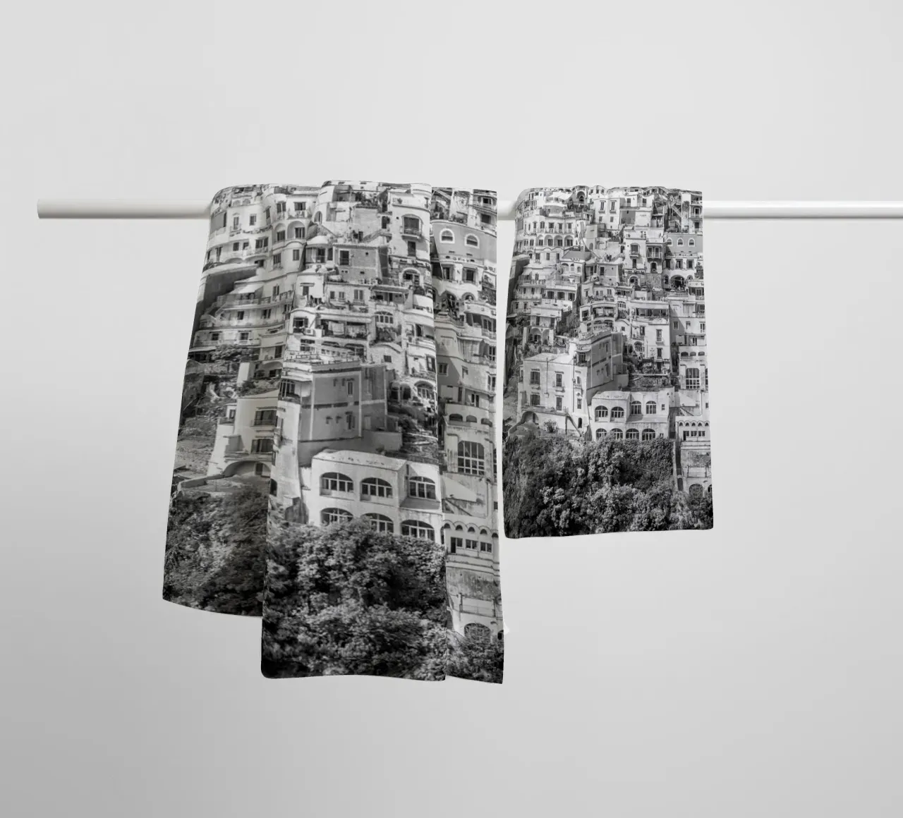 View on Positano asciugamano da bagno da photolovers