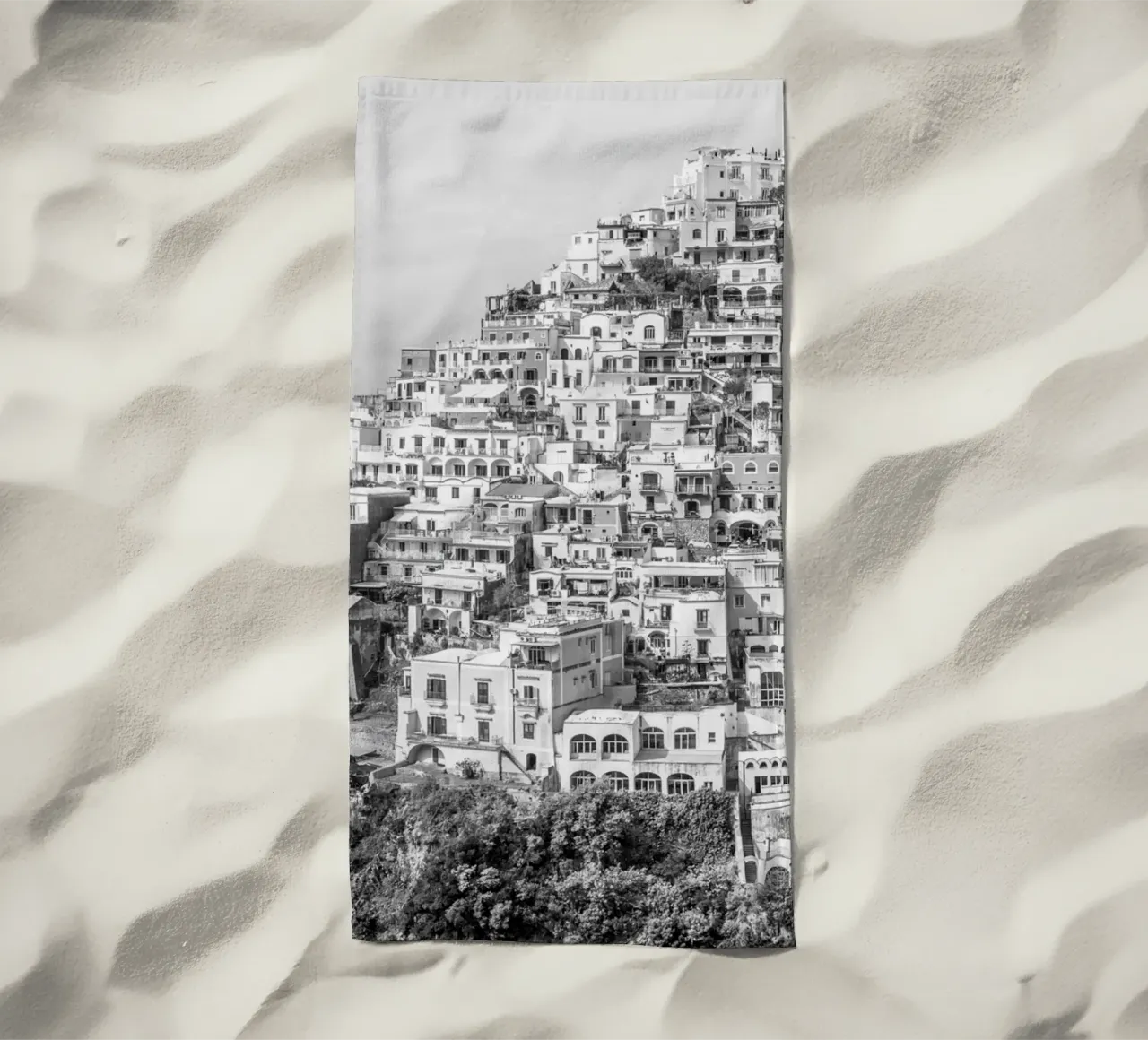 View on Positano toalla de playa de photolovers