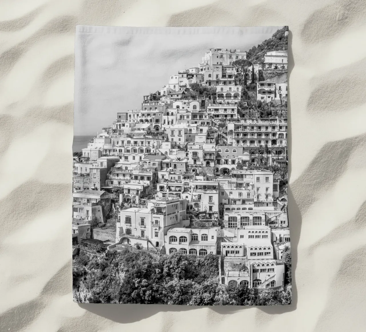View on Positano toalla de playa de photolovers