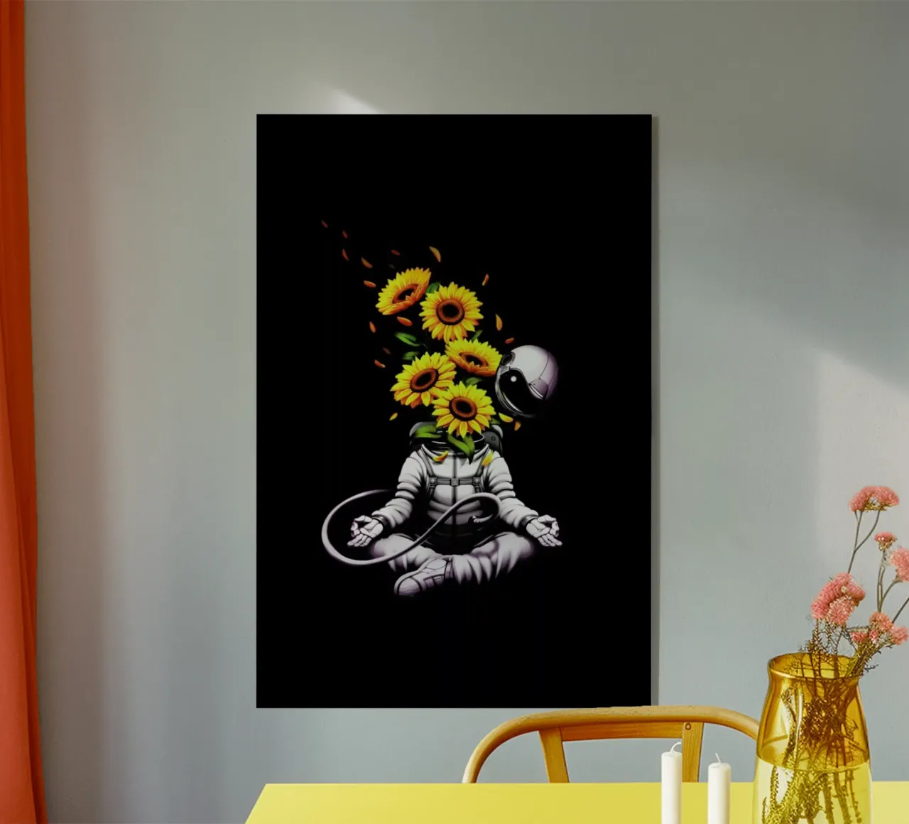 Meditation Astronaut Spring plexiglass da Tobe Fonseca