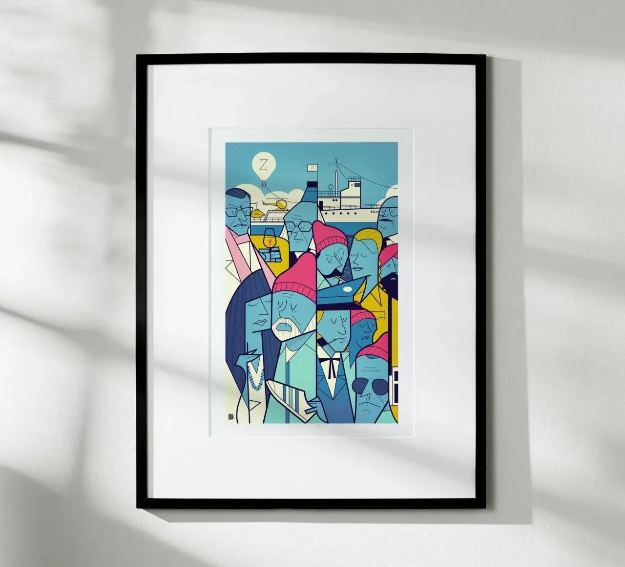 ZISSOU poster con telaio in plastica da Ale Giorgini