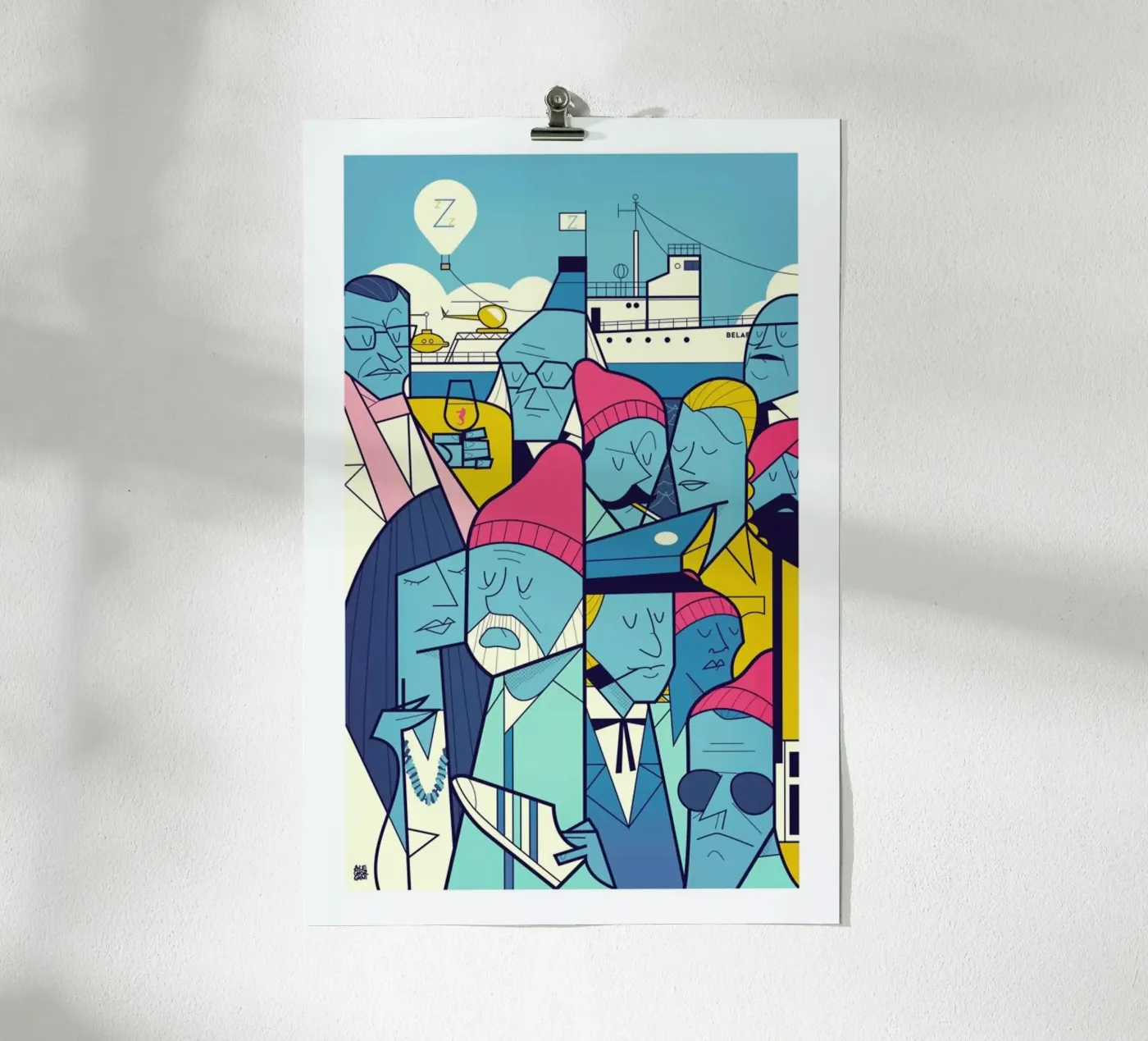 ZISSOU Poster von Ale Giorgini