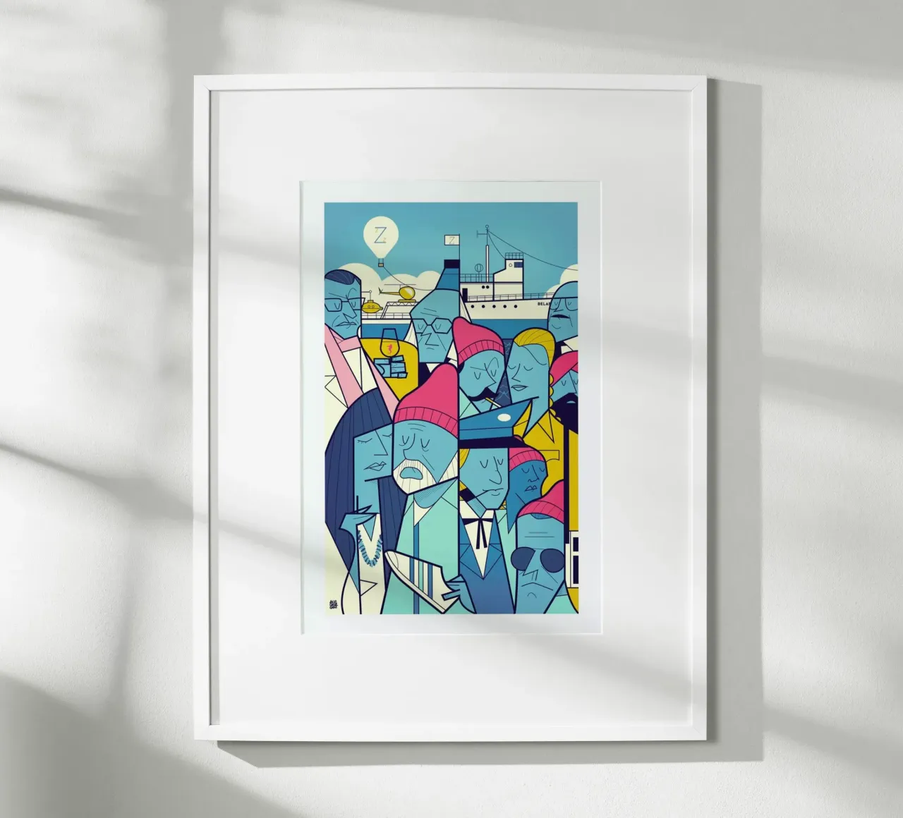 ZISSOU poster con telaio in plastica da Ale Giorgini