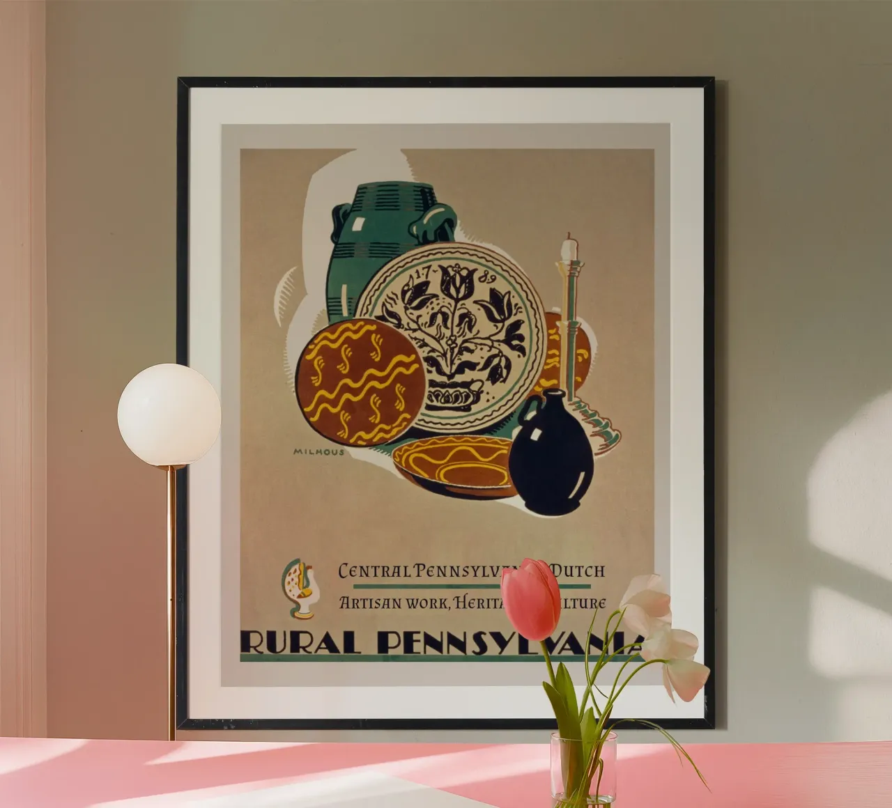 penna olandese pennsylvania rurale poster da Danielshop