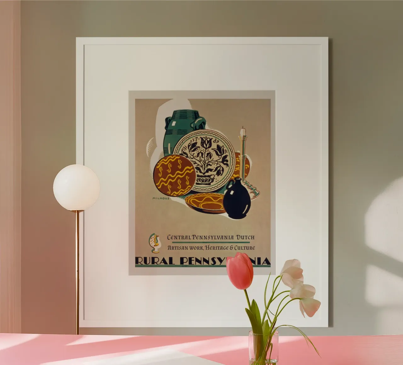 penna olandese pennsylvania rurale poster da Danielshop