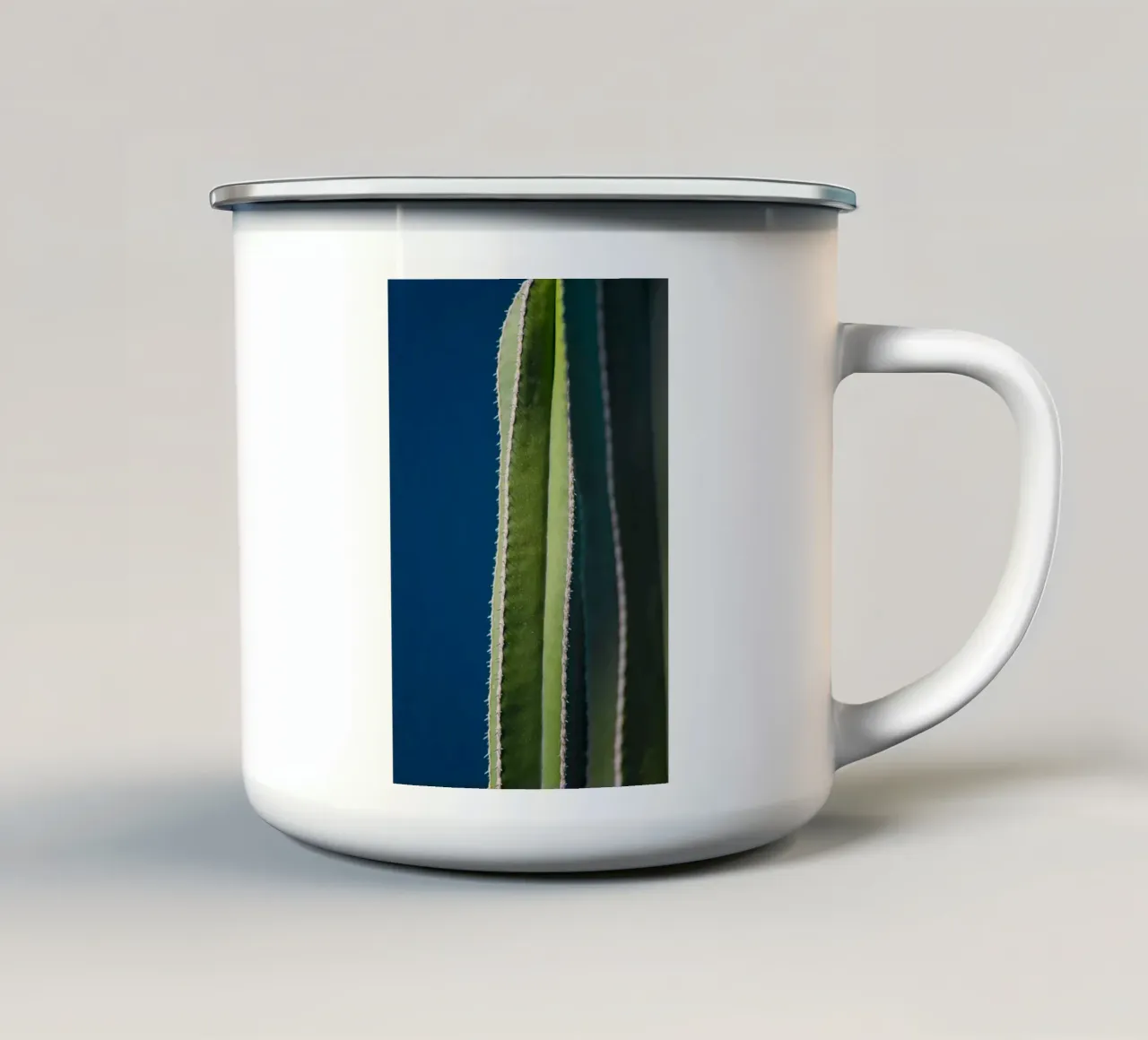 cactus natura tazza in smalto da Earthly Visions