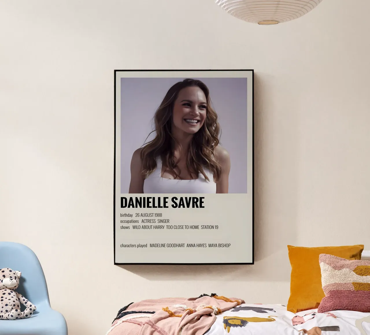 DANIELLE SAVRE acryl van MVFminimalist