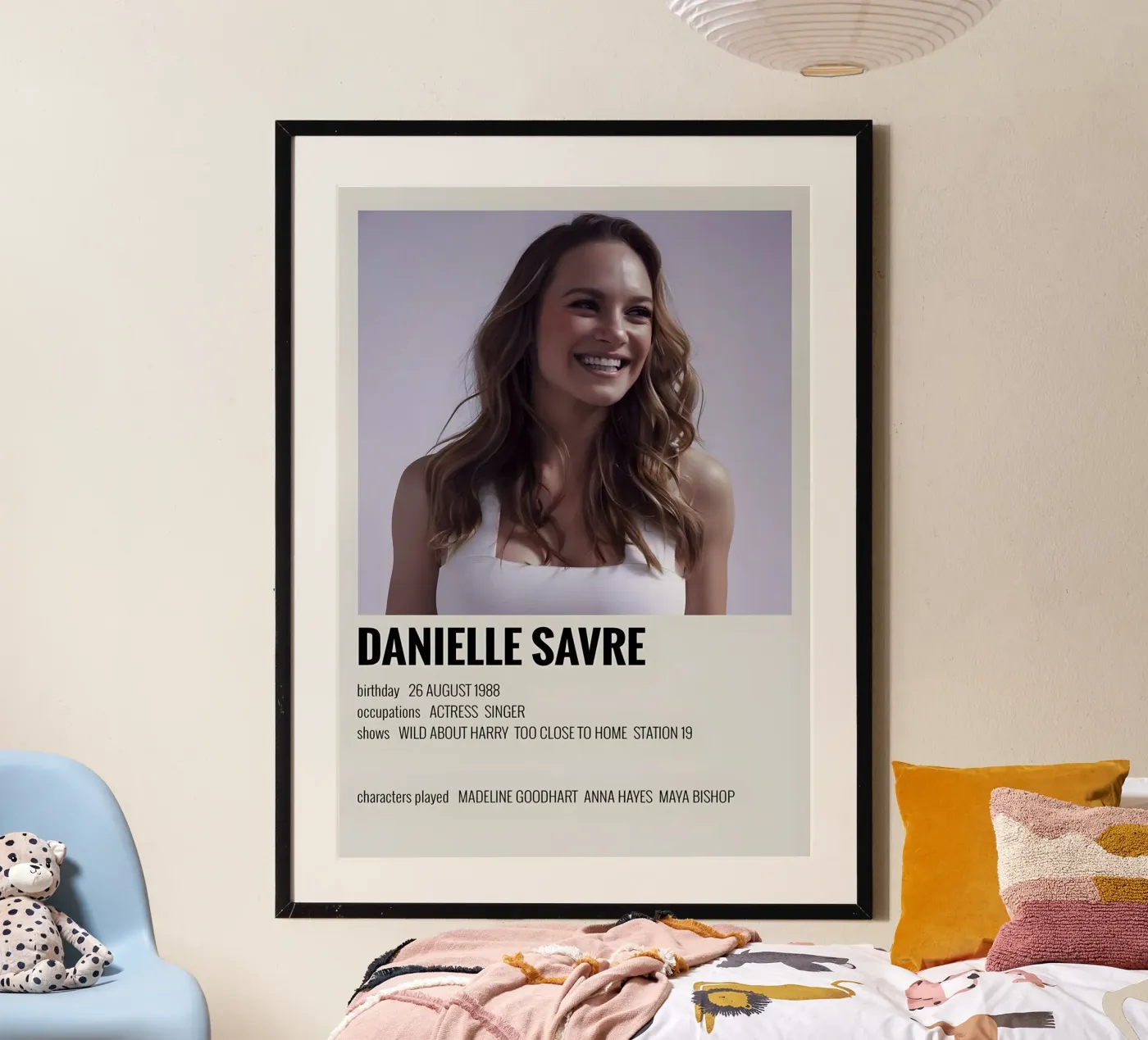 DANIELLE SAVRE poster van MVFminimalist