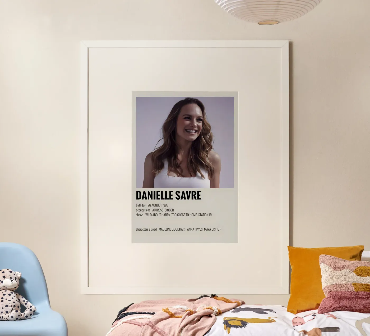 DANIELLE SAVRE poster van MVFminimalist
