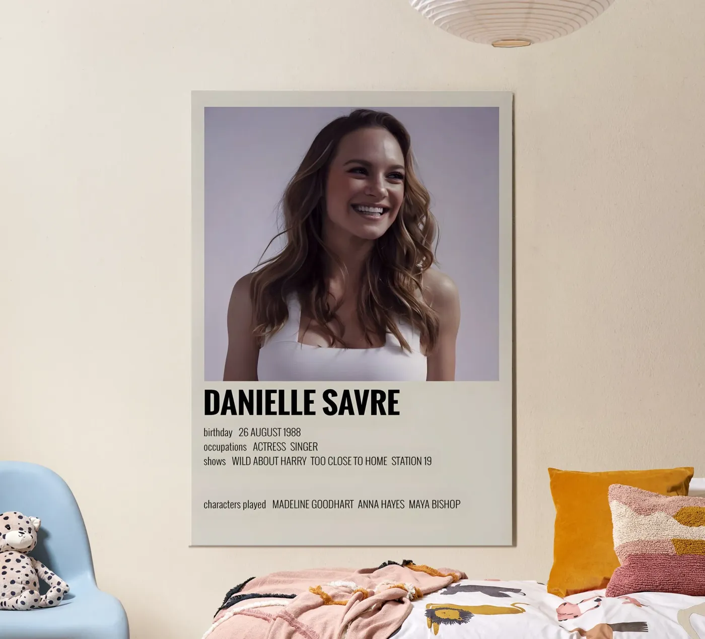 DANIELLE SAVRE poster van MVFminimalist