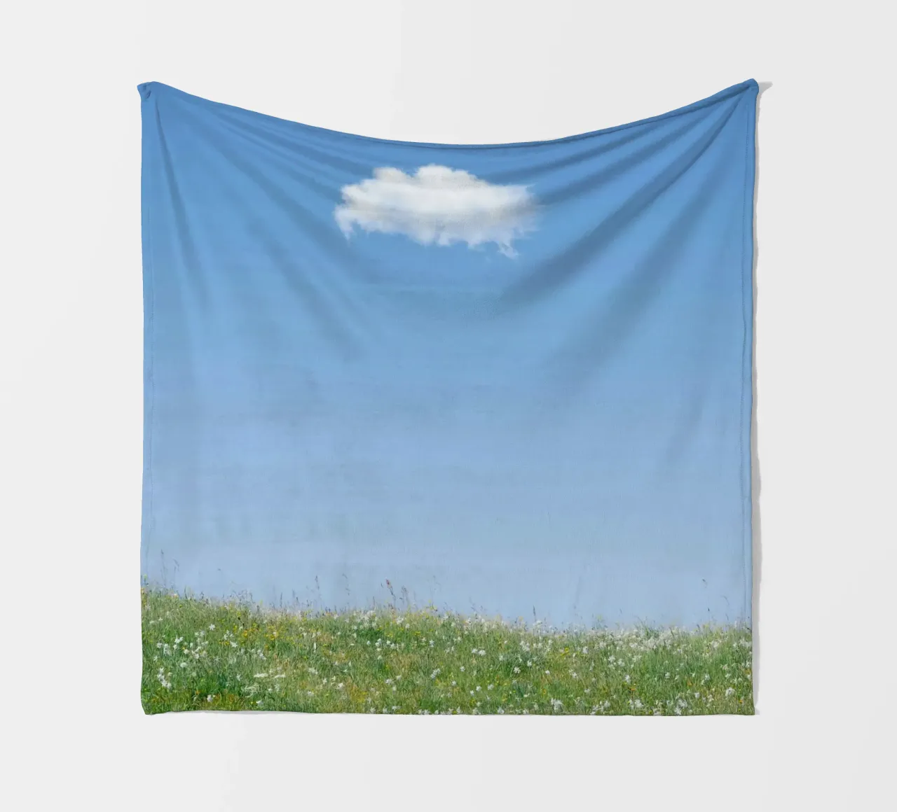 cloud single cloud fleece blanket by Earthly Visions