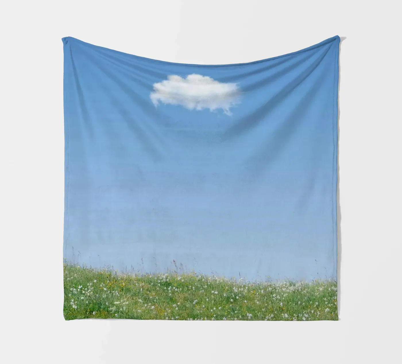 cloud single cloud fleece blanket by Earthly Visions