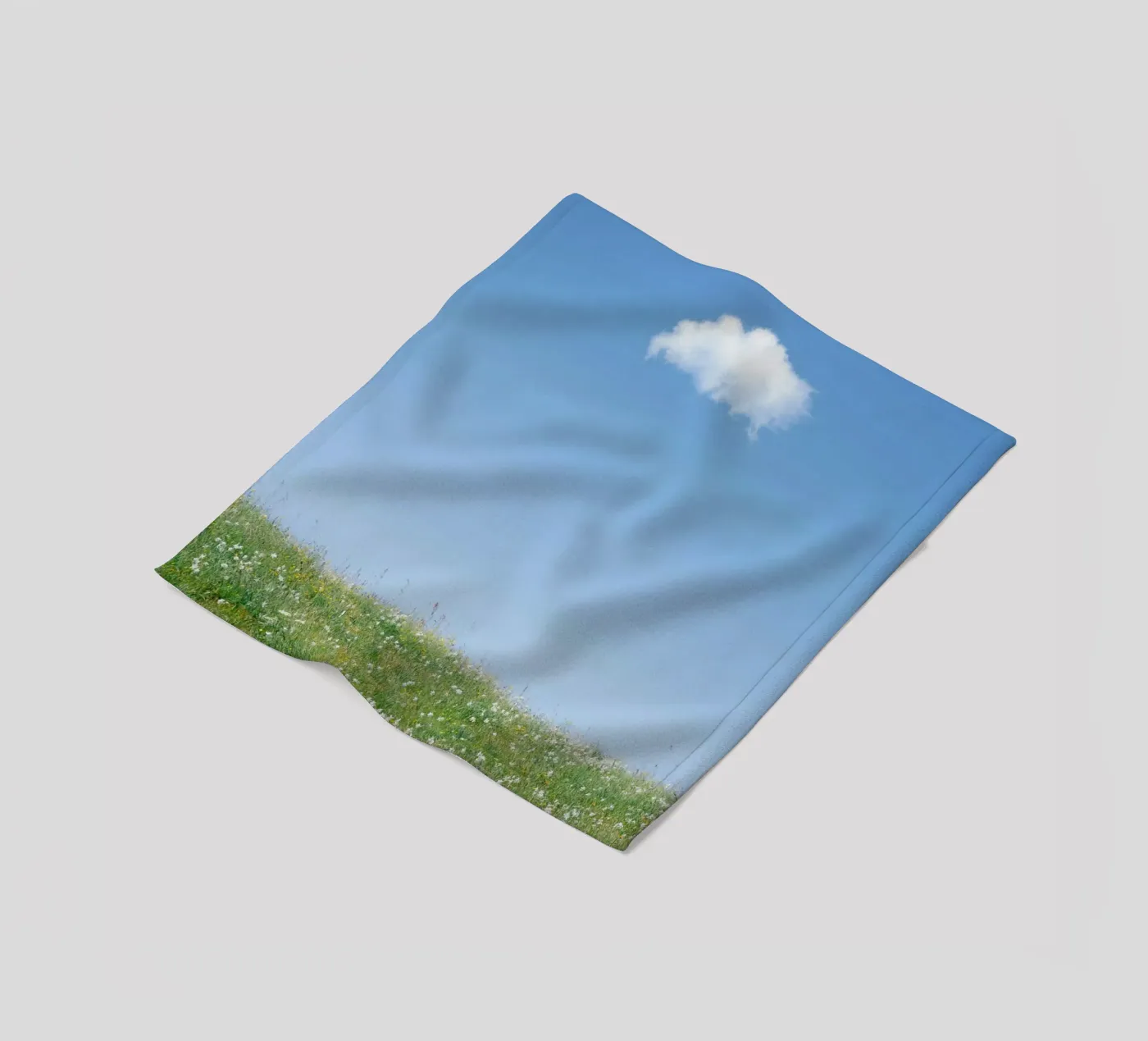 cloud single cloud fleece blanket by Earthly Visions