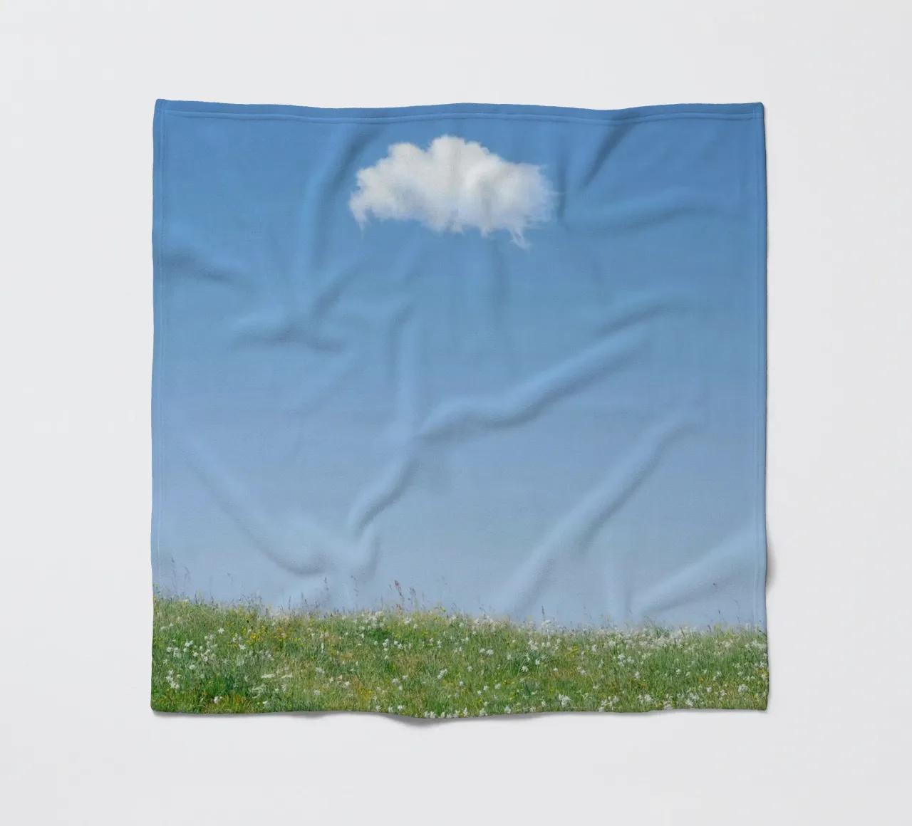 cloud single cloud fleece blanket by Earthly Visions