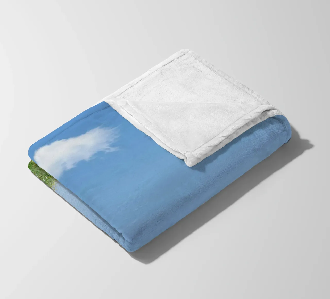cloud single cloud fleece blanket by Earthly Visions