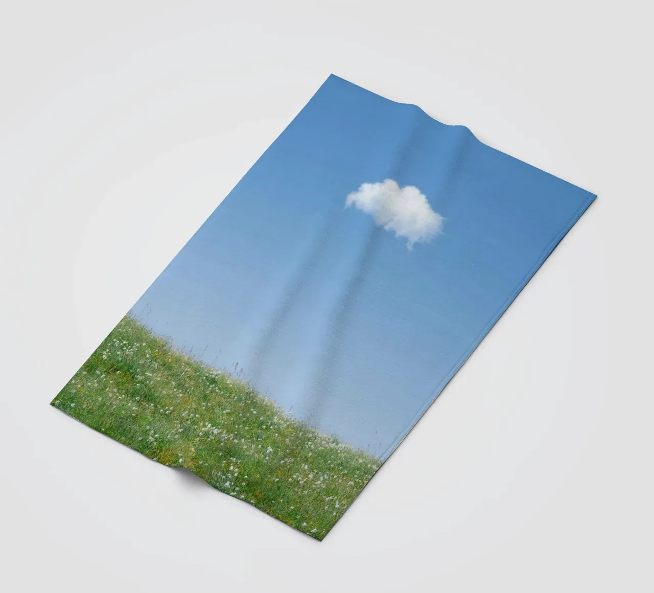 cloud single cloud fleece blanket by Earthly Visions