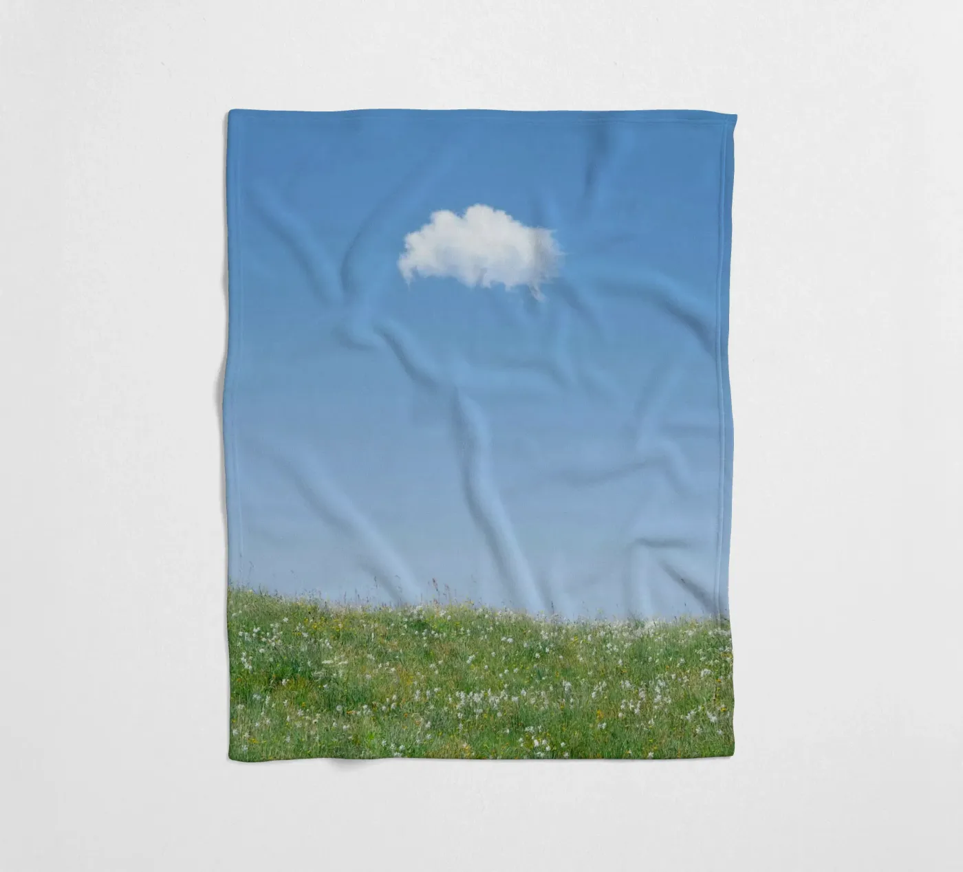 Wolke einzelne Wolke Fleecedecke von Earthly Visions