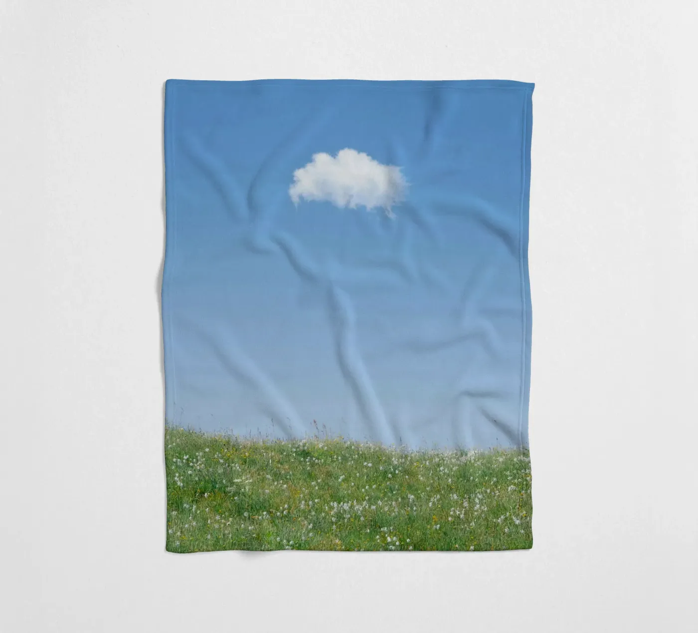 cloud single cloud fleece blanket by Earthly Visions