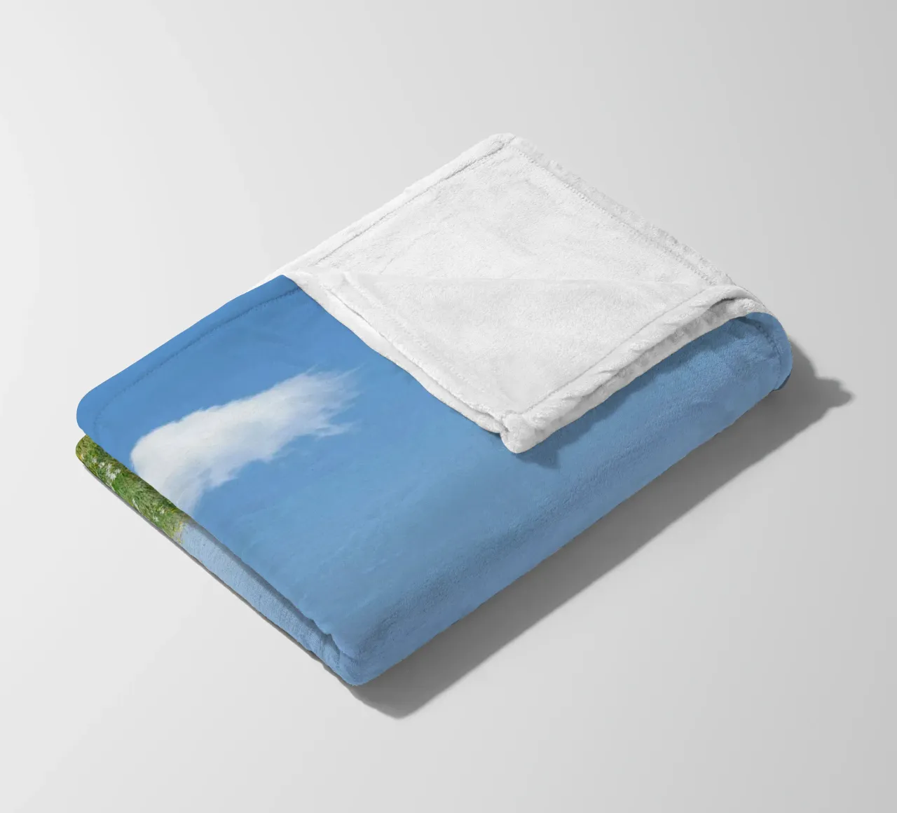 cloud single cloud fleece blanket by Earthly Visions