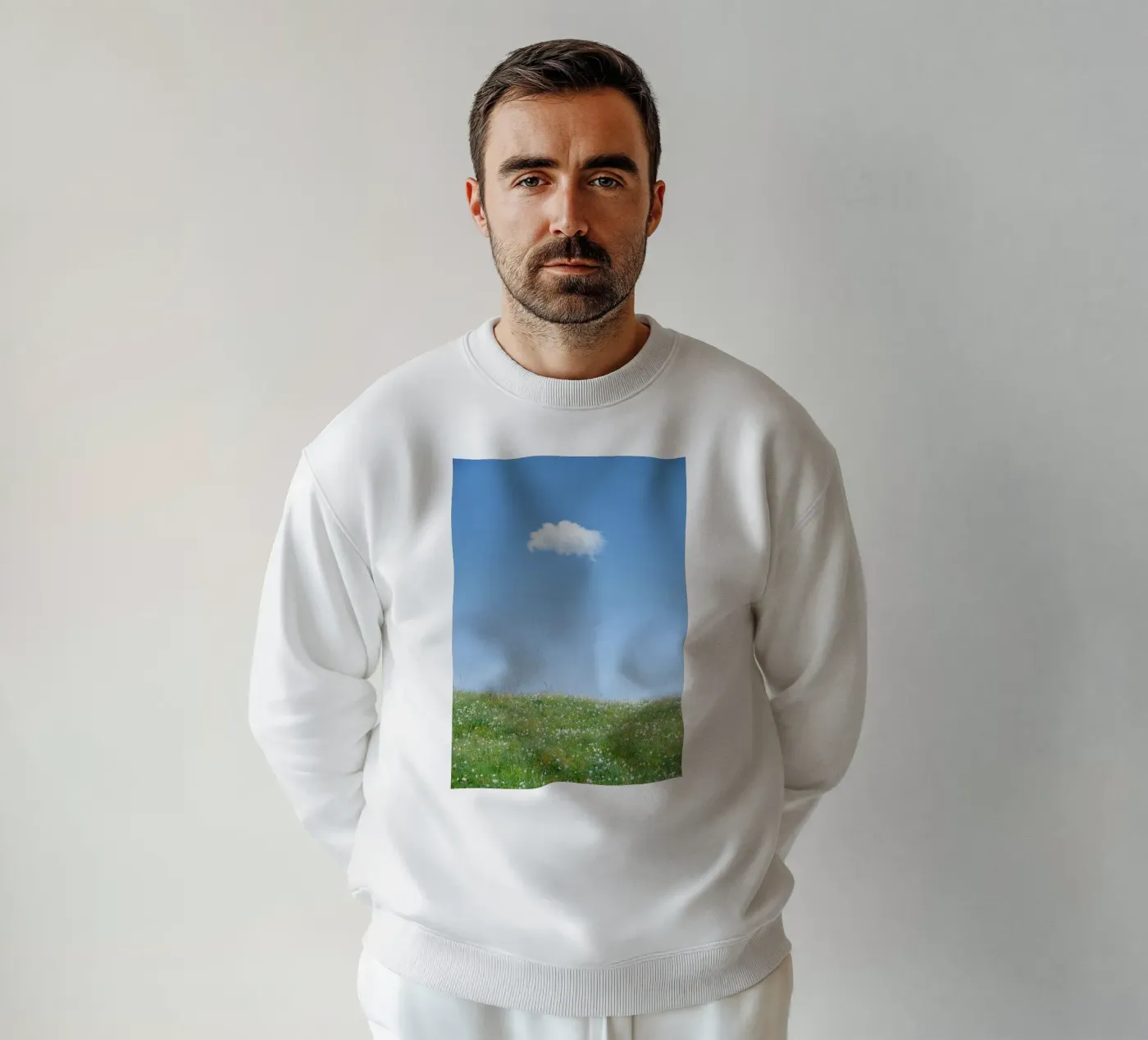Wolke einzelne Wolke Sweatshirt von Earthly Visions