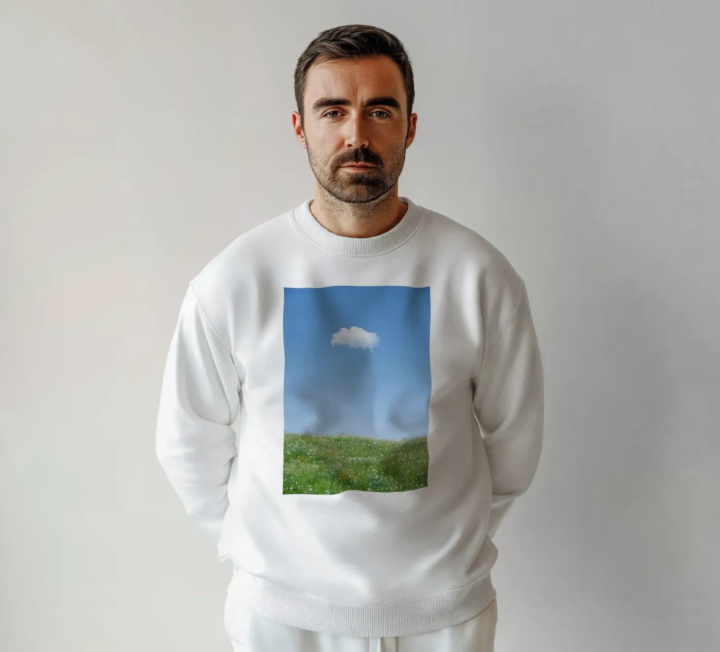 Wolke einzelne Wolke Sweatshirt von Earthly Visions