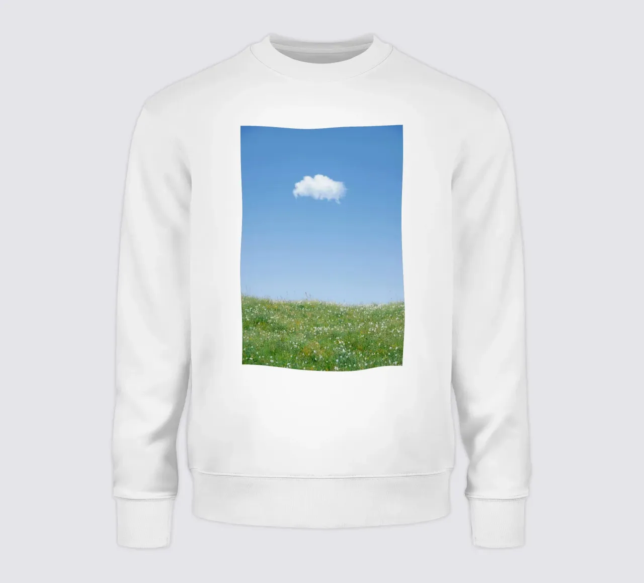 cloud single cloud sweatshirt by Earthly Visions
