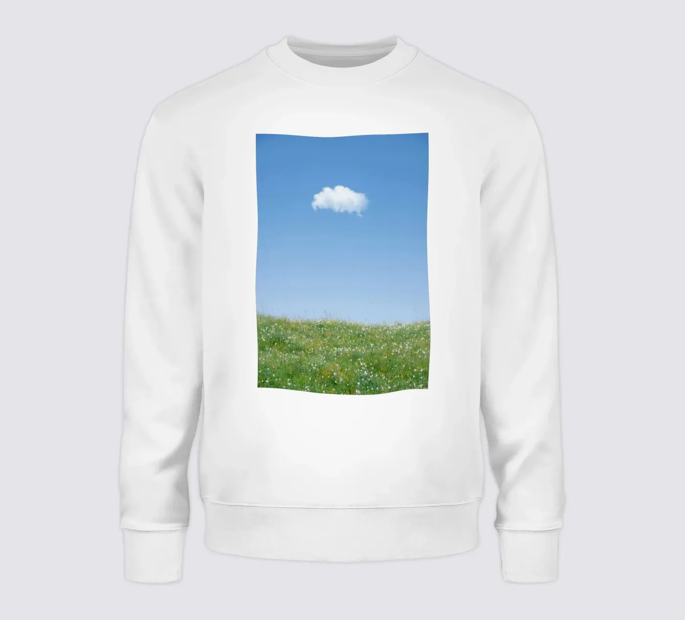 Wolke einzelne Wolke Sweatshirt von Earthly Visions
