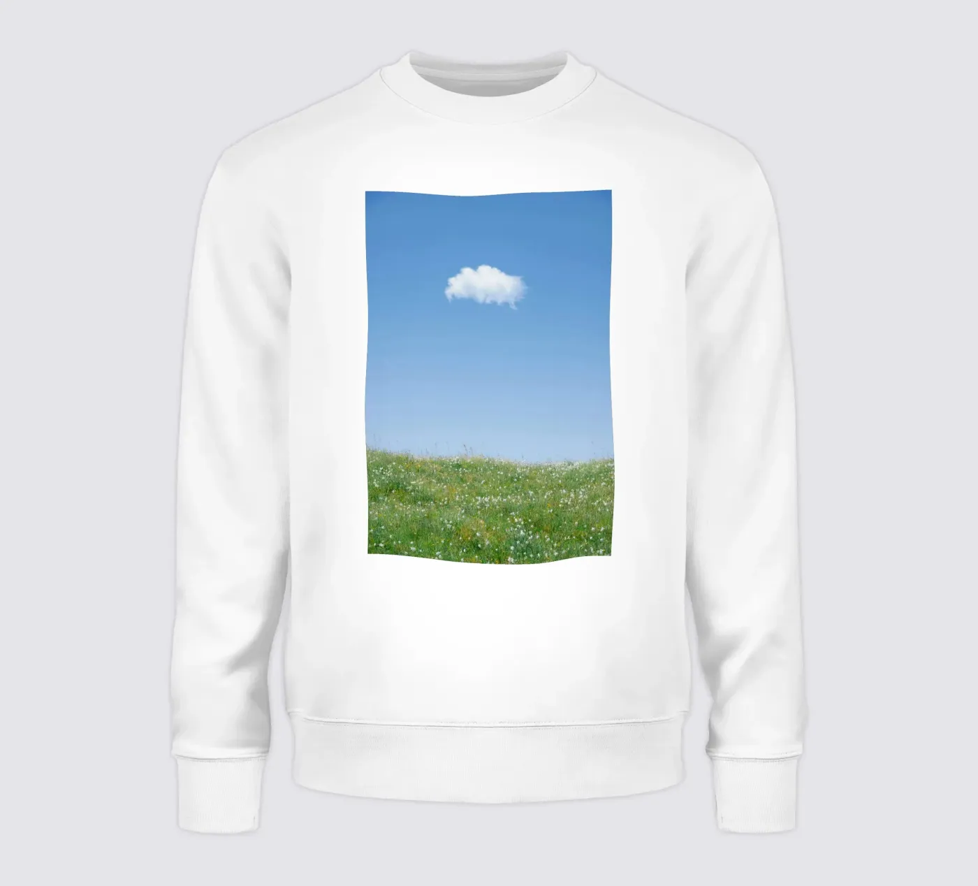 Wolke einzelne Wolke Sweatshirt von Earthly Visions