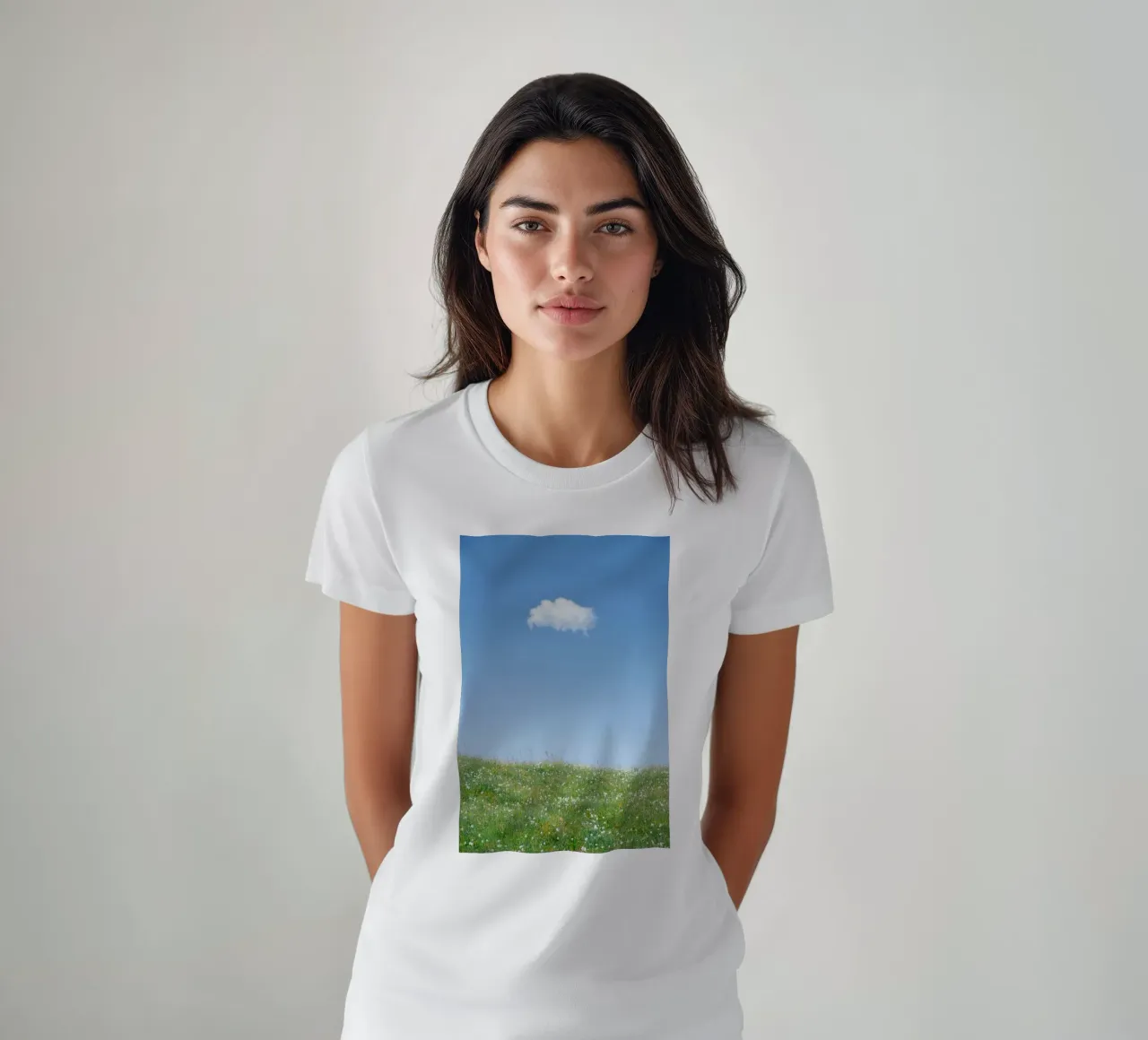 cloud single cloud t-shirt by Earthly Visions