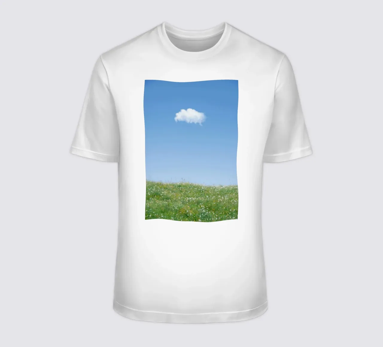 cloud single cloud t-shirt by Earthly Visions