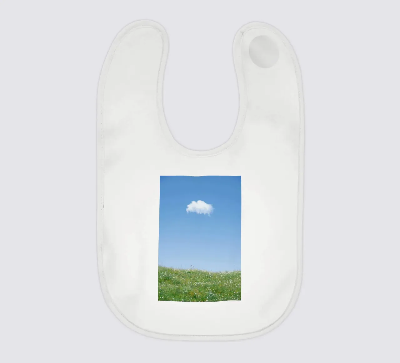 cloud single cloud baby bib by Earthly Visions
