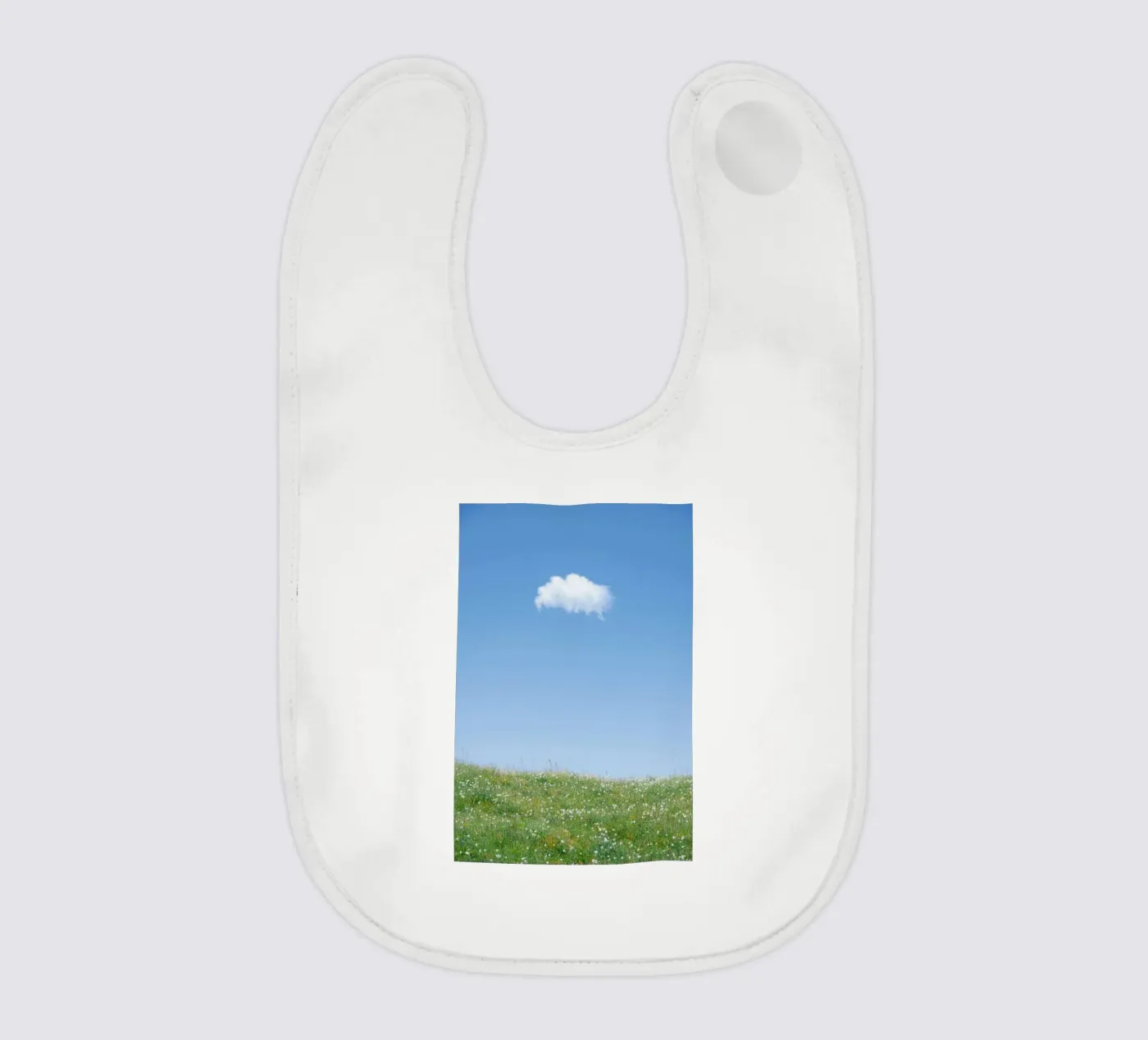 cloud single cloud baby bib by Earthly Visions