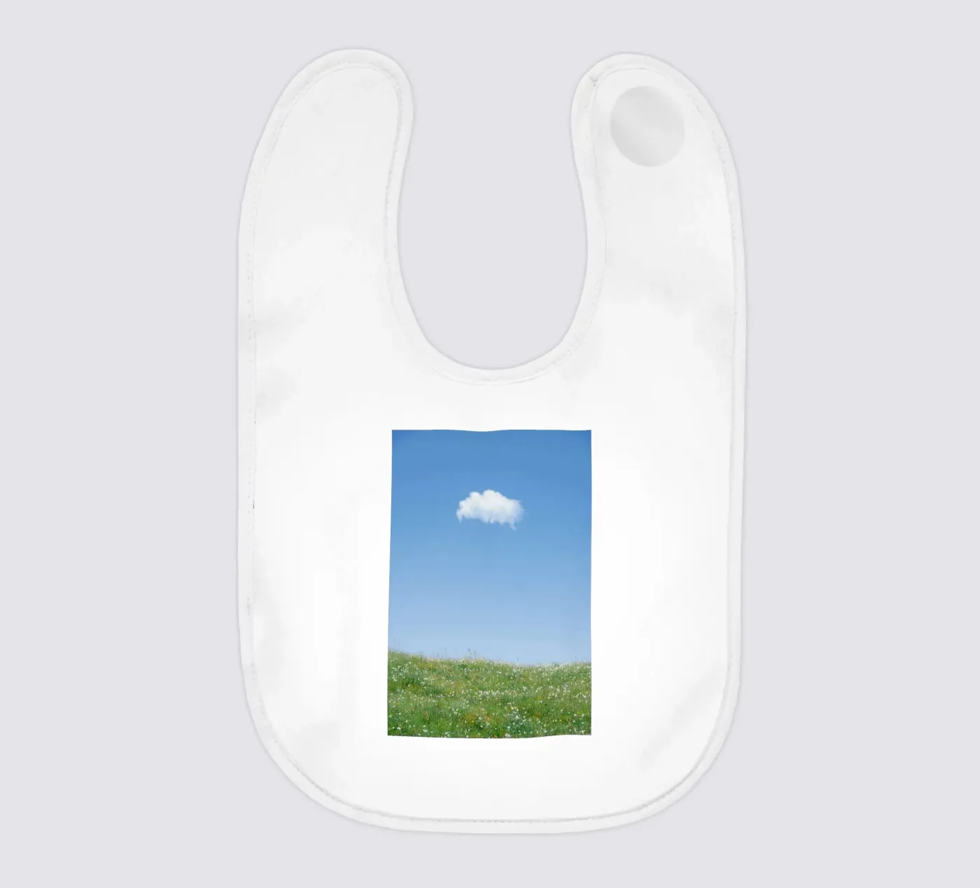 cloud single cloud baby bib by Earthly Visions