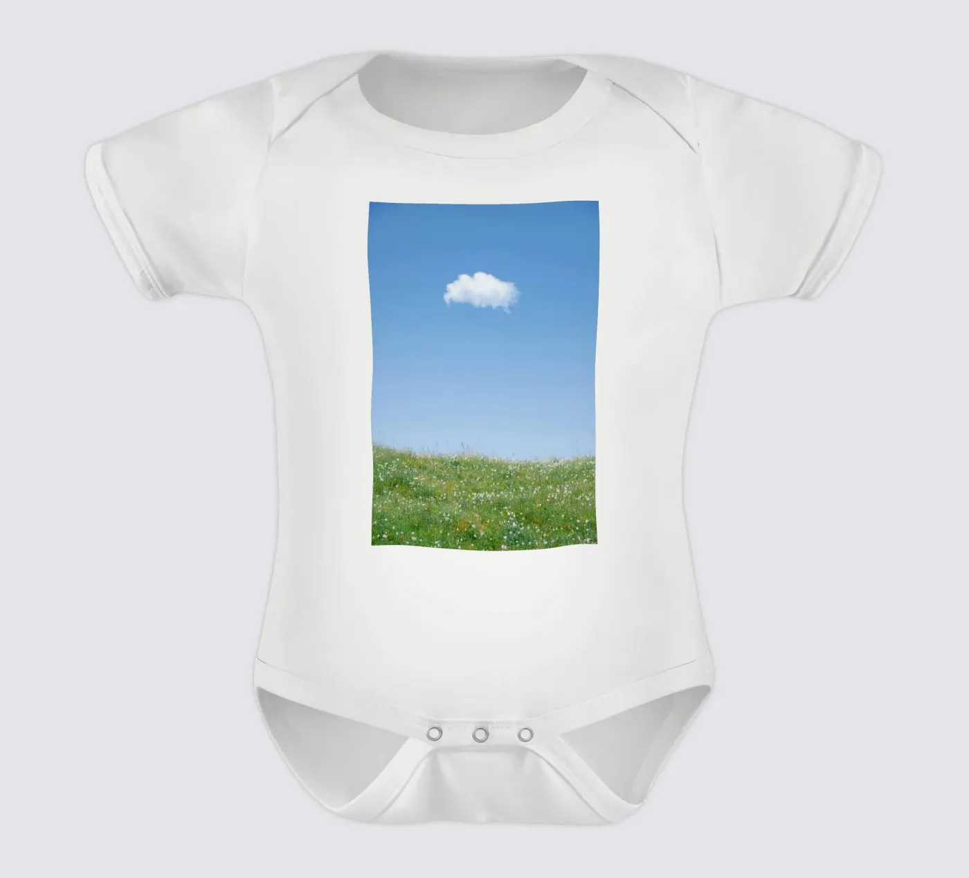 cloud single cloud body neonato maniche corte da Earthly Visions