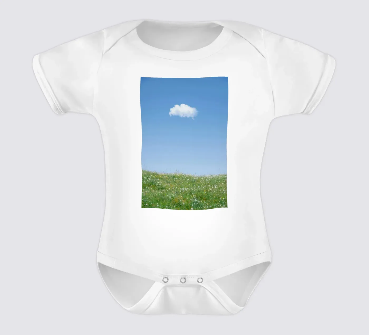 cloud single cloud body neonato maniche corte da Earthly Visions