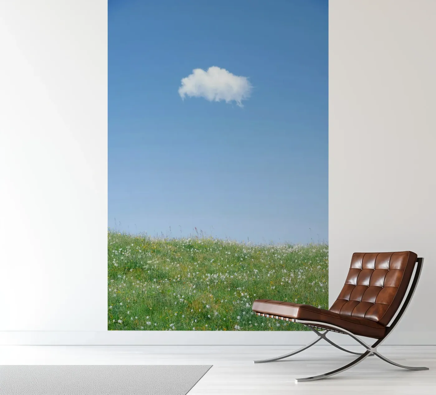 cloud single cloud fotobehang van Earthly Visions