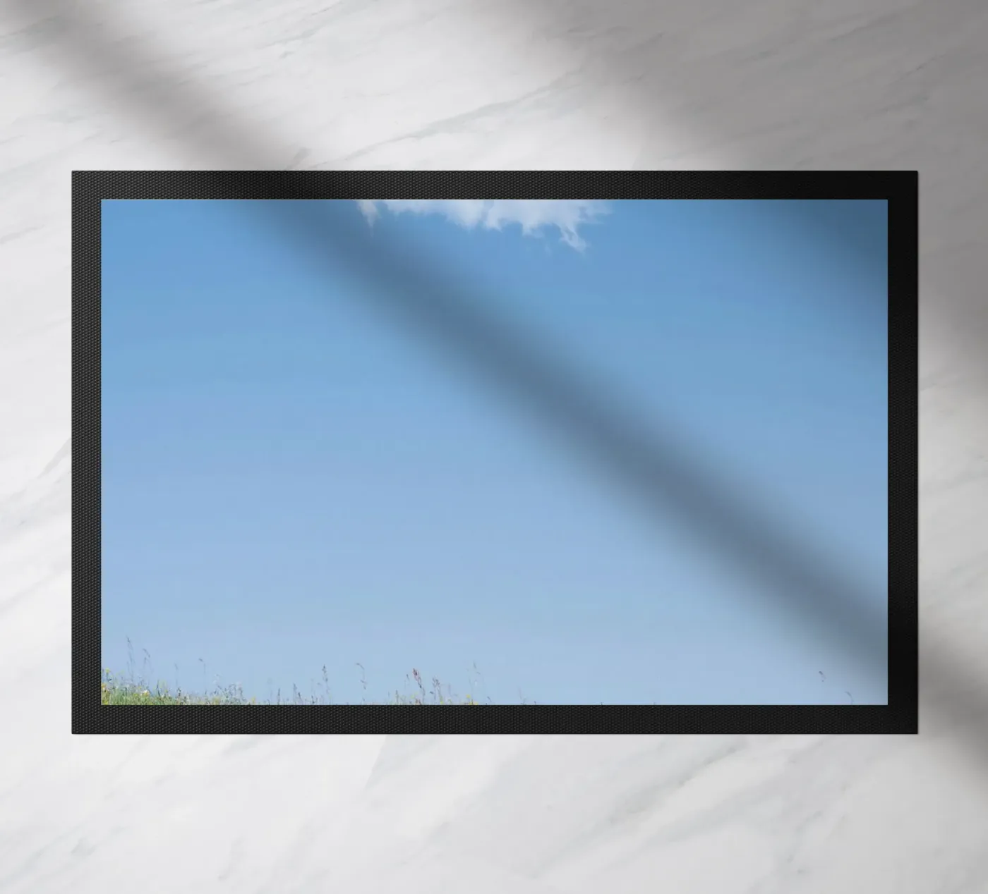 Wolke einzelne Wolke Fußmatte von Earthly Visions