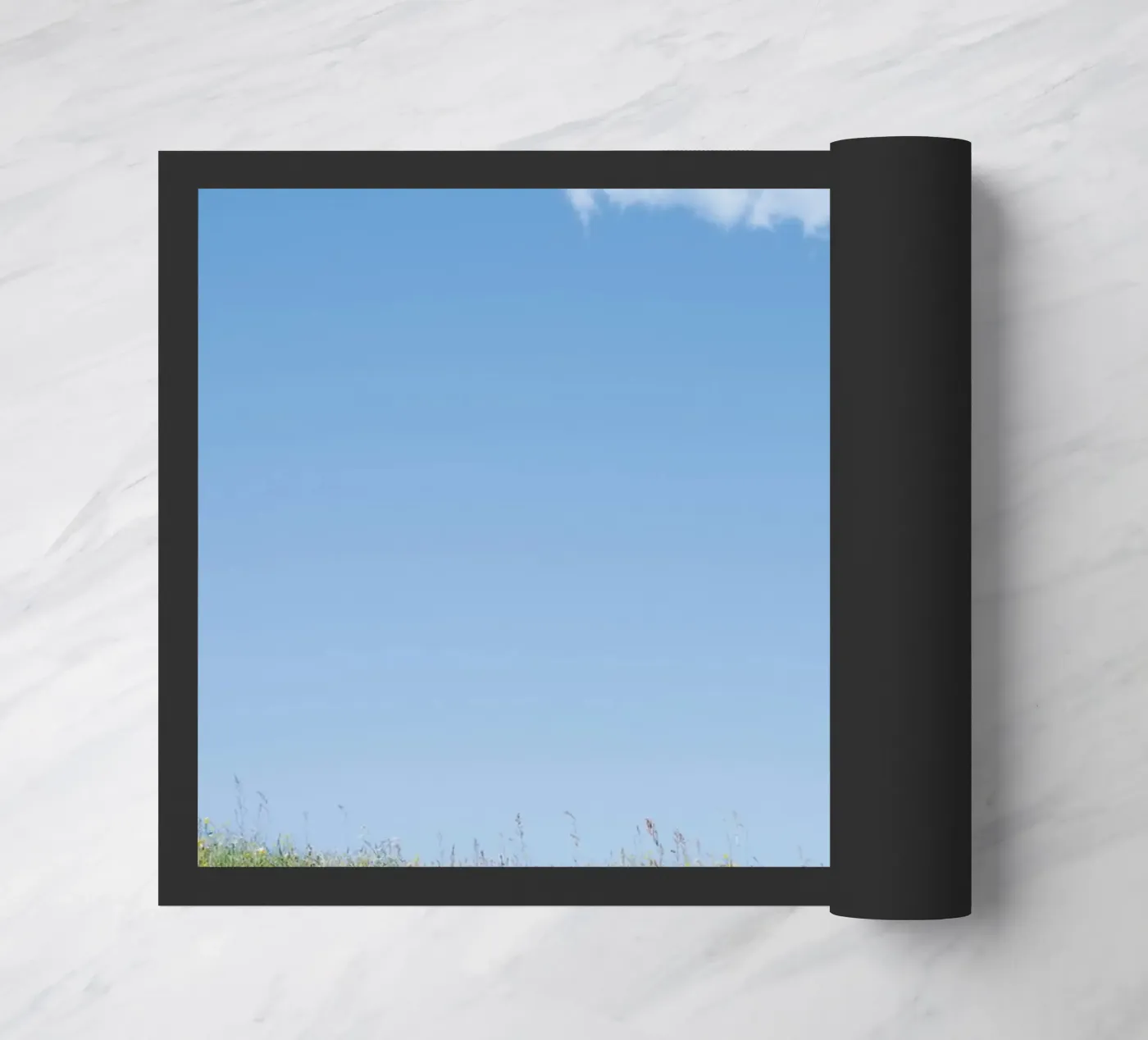 Wolke einzelne Wolke Fußmatte von Earthly Visions